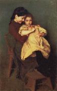 Emile Friant Chagrin d-Enfant oil painting